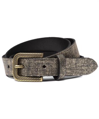 BeOne riem leer metallic Canvas Metal
