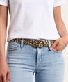 BeOne riem panter metallic ovale gesp