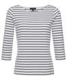 BeOne shirt driekwart mouw Bretonse streep