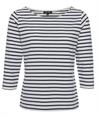 BeOne shirt driekwart mouw Bretonse streep
