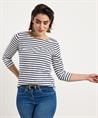 BeOne shirt driekwart mouw Bretonse streep