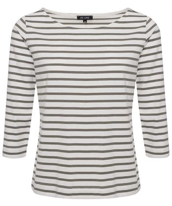BeOne shirt driekwart mouw Bretonse streep