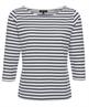 BeOne shirt driekwart mouw Bretonse streep