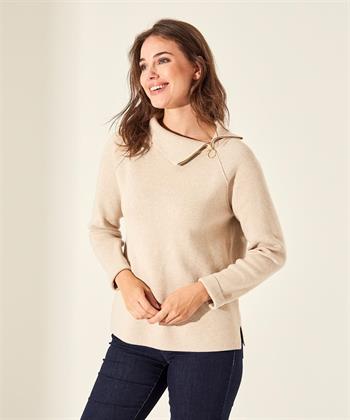 BeOne trui asymmetrische rits punta knit