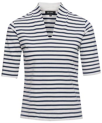 BeOne tulpshirt korte mouw Bretonse streep