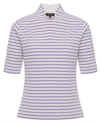 BeOne tulpshirt korte mouw Bretonse streep