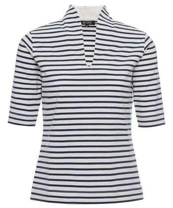 BeOne tulpshirt korte mouw Bretonse streep