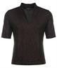 BeOne tulpshirt korte mouw lurex