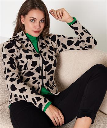 BeOne vest jacquard animal