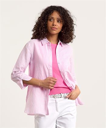 Brax linnenmix blouse strepen Vicki