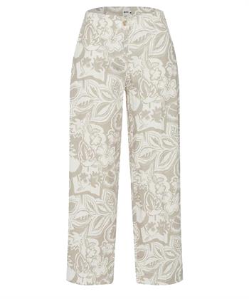Brax linnenmix cropped broek bloemen Maine