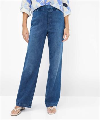Brax pull-on wide leg jeans Maine