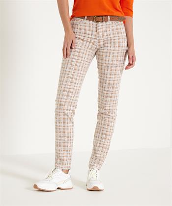 Brax skinny broek Shakira ruitprint