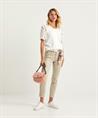 Brax slim fit coated broek Shakira Metallic