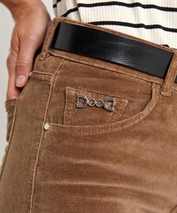 Brax slim fit velvet broek Shakira