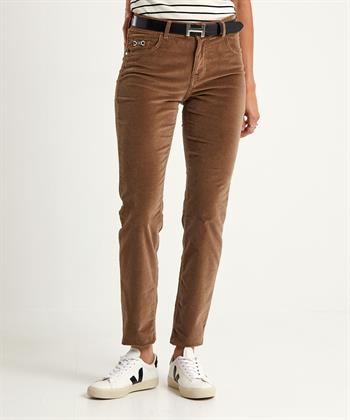 Brax slim fit velvet broek Shakira