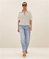 By-Bar badstof polo sweater strepen Harper