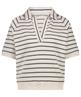 By-Bar badstof polo sweater strepen Harper
