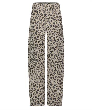 By-Bar barrel jeans panterprint Lew