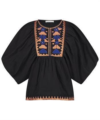 By-Bar blouse met borduursel Gabie