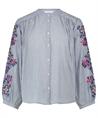 By-Bar blouse pinstripe borduursel Becky