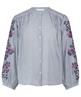 By-Bar blouse pinstripe borduursel Becky
