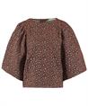 By-Bar blouse pofmouw pantermotief Zasu