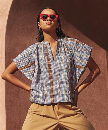 By-Bar blouse ruit Vina