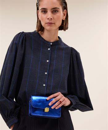 By-Bar blouse ruiten met pofmouw Rikki Check