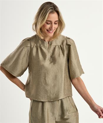 By-Bar glanzende blouse Blake Gloss