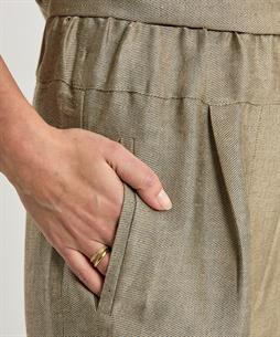 By-Bar glanzende wide leg broek Benji Gloss