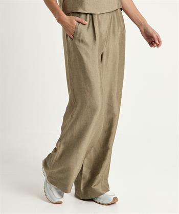 By-Bar glanzende wide leg broek Benji Gloss
