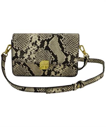 By-Bar leren slangenprint tasje Loua