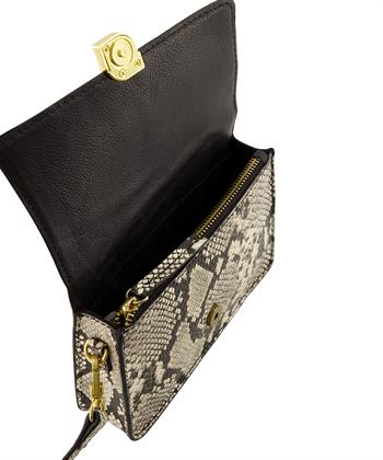 By-Bar leren slangenprint tasje Loua