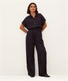 By-Bar silky wide leg broek ruit Benji