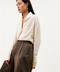 By-Bar wide leg broek metallic Benji
