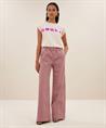 By-Bar wide leg broek streepjes Neal