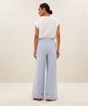 By-Bar wide leg seersucker broek strepen Randy