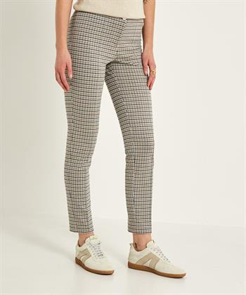 Cambio cropped broek micro pied-de-poule Ros