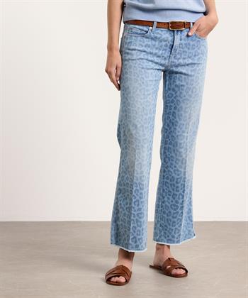 Cambio cropped flare jeans panter Francesca