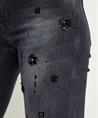 Cambio cropped flared jeans strass Francesca