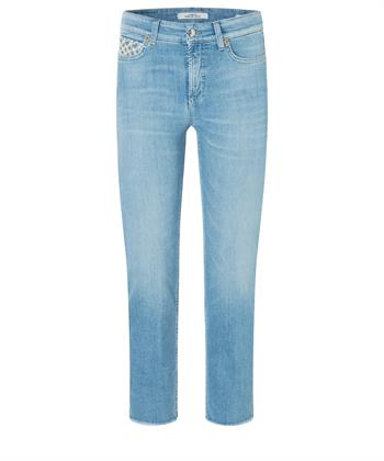 Cambio cropped jeans crochet detail Piper