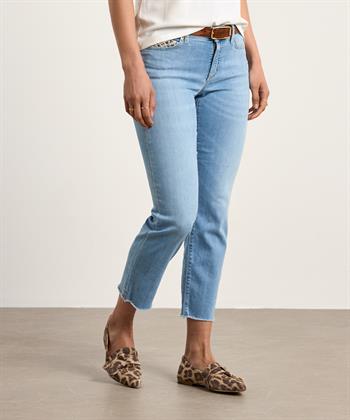 Cambio cropped jeans crochet detail Piper