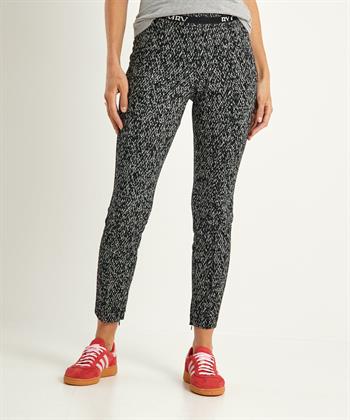 Cambio easy kick broek met print Ranee