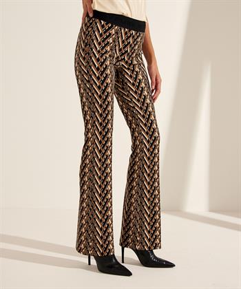 Cambio flared broek grafisch Flower