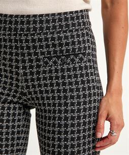 Cambio flared broek ruit Flower