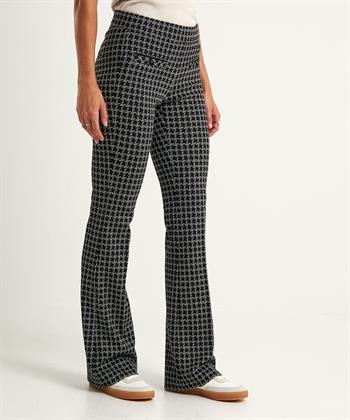 Cambio flared broek ruit Flower