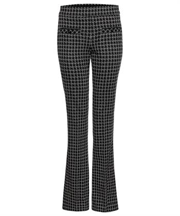 Cambio flared broek ruit Flower