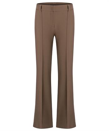 Cambio flared pantalon pintucks Fawn
