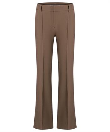 Cambio flared pantalon pintucks Fawn